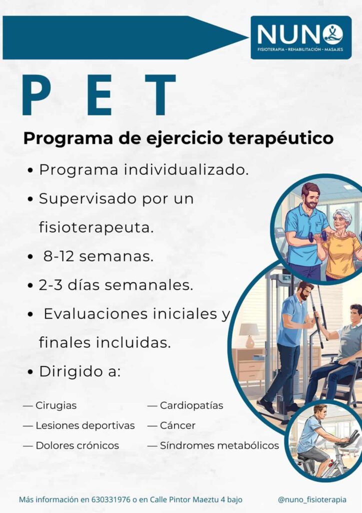 Folleto de Programa de ejercicio terapéutico